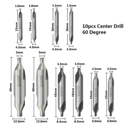 HSS Combined Center Drills 60 Degree Countersinks Angle Bit  Drill Bits