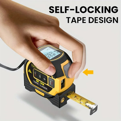 1pc Laser Tape Measure 3 In 1 Digital Tape Measure with High Precision