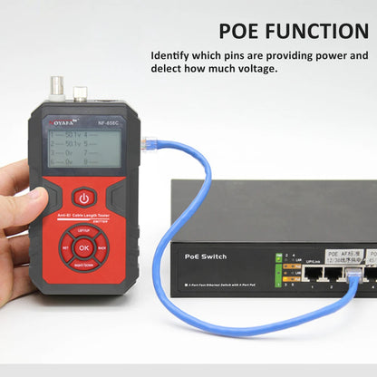 Network Cable Tester Portable Cable Finder Measuring Cable Length and Breakpoints