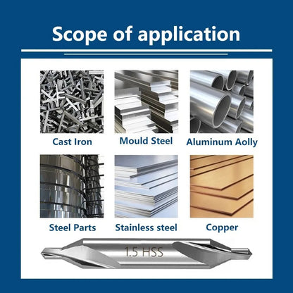 HSS Combined Center Drills 60 Degree Countersinks Angle Bit  Drill Bits