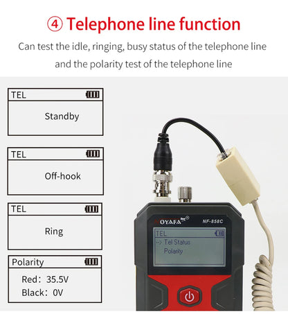 Network Cable Tester Portable Cable Finder Measuring Cable Length and Breakpoints